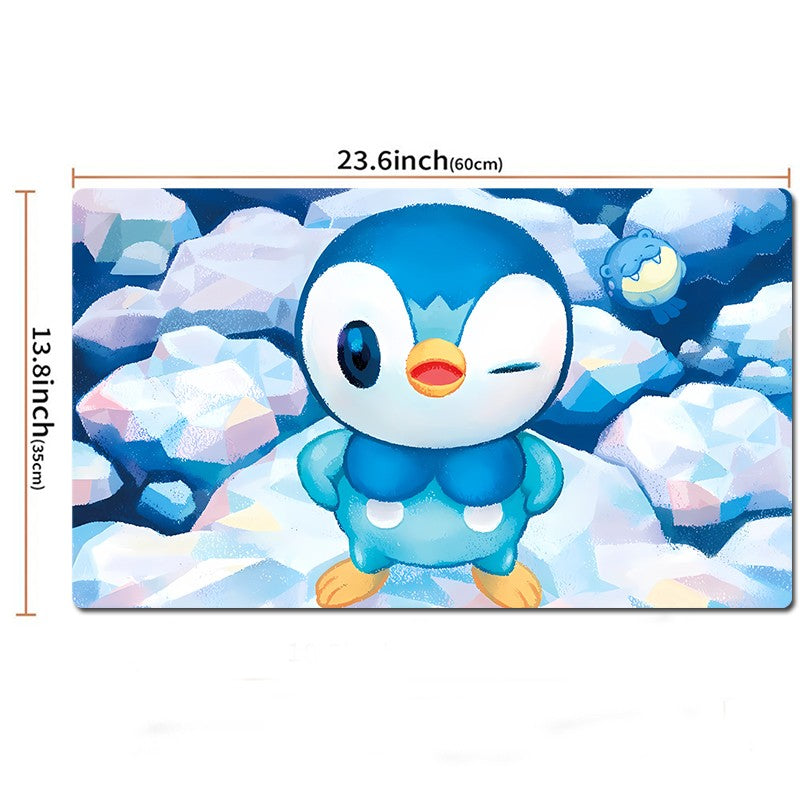 Piplup Board Game Pokemon Table Playmat TCG CCG Mat Gaming Play Pad Mousepad