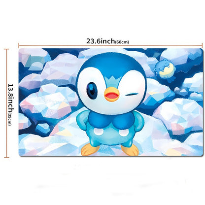 Piplup Board Game Pokemon Table Playmat TCG CCG Mat Gaming Play Pad Mousepad