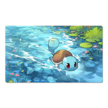 Squirtle Board Game Pokemon Table Playmat Card Play Mat TCG CCG Pad Mousepad