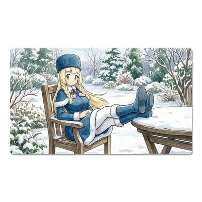 Lillie Board Game Pokemon Table Playmat Trading Card Games Play Mat TCG CCG Pad