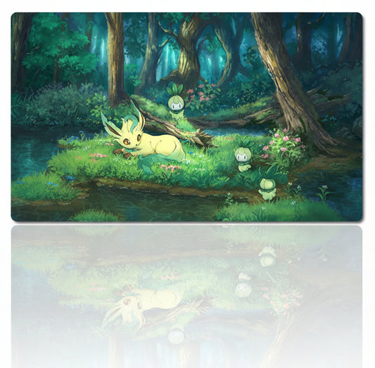 Leafeon Board Game Pokemon Table Playmat TCG CCG Mat Gaming Pad Mousepad