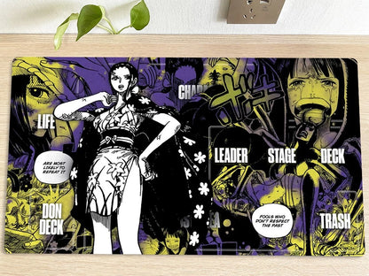 One Piece Nico Robin Table Duel Playmat CCG OPCG Mat Trading Card Game Mousepad Deskmat