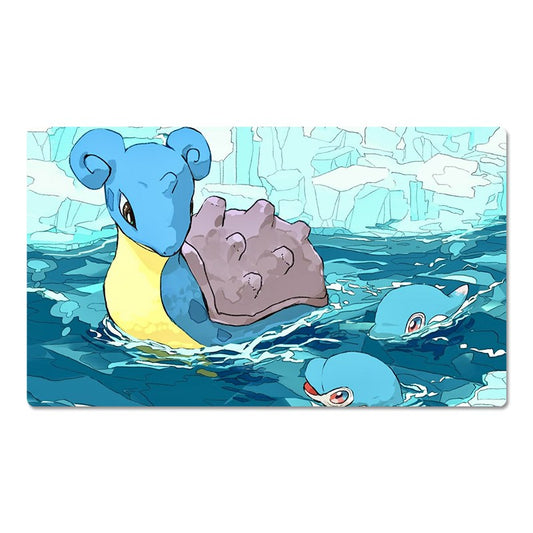 Lapras Board Game Pokemon Table Playmat PTCG TCG CCG Pad Trading Card Games Mat