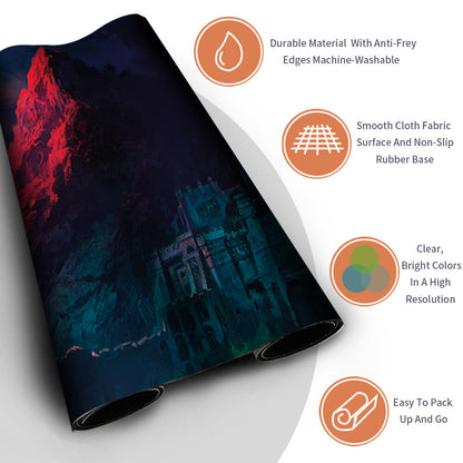 MOUNTAIN - Magic The Gathering MTG Playmat TCG CCG MTG Playmat Stitched Edge