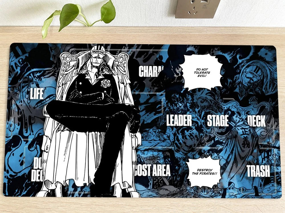 One Piece OPCG TCG CCG Sakazuki Playmat Gaming Play Mat Trading Card Game Pad Deskmat Mousepad