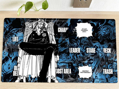 One Piece OPCG TCG CCG Sakazuki Playmat Gaming Play Mat Trading Card Game Pad Deskmat Mousepad