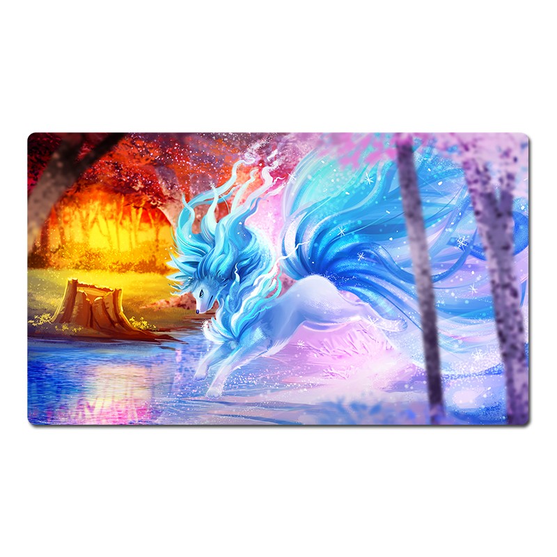Alola Ninetales Board Game Pokemon Table Playmat PTCG TCG CCG Pad Card Games Mat