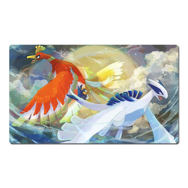 Lugia Ho-oh Board Game Pokemon Table Playmat Card Play Mat TCG CCG Pad Mousepad