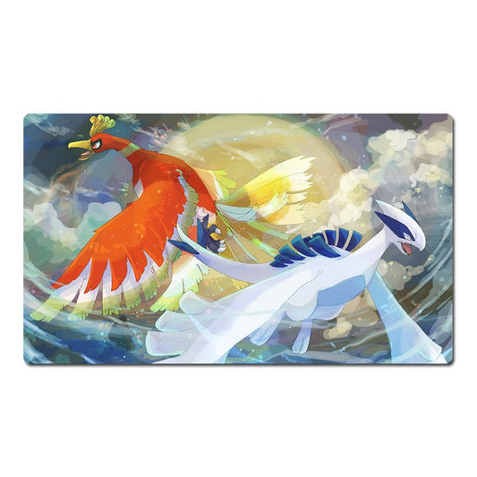 Lugia Ho-oh Board Game Pokemon Table Playmat Card Play Mat TCG CCG Pad Mousepad