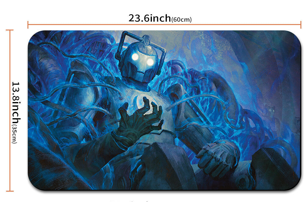 Mouse pad with artistic design and measurements