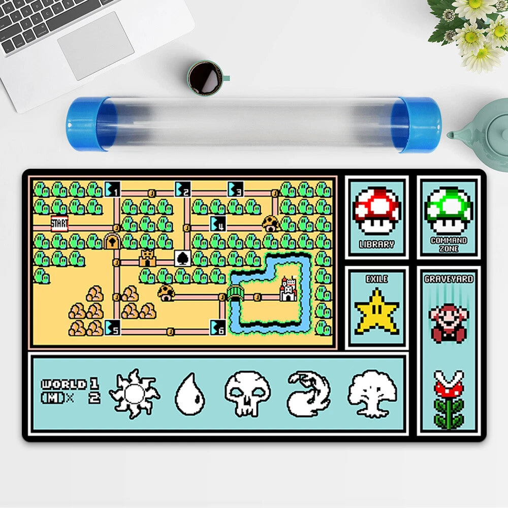 Brothers Playmat with Card Zones Custom Mat Free Best Tube
