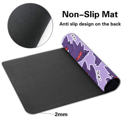 Mousepad Gengar Gastly Game Pokemon tapete de mesa TCG CCG tapete de jogo para jogos -