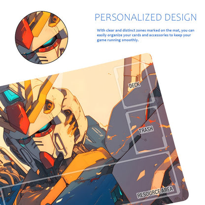Gundam Playmat Suitable for GCG , includes Storage Bag, 24 x 14 inches (1375156)