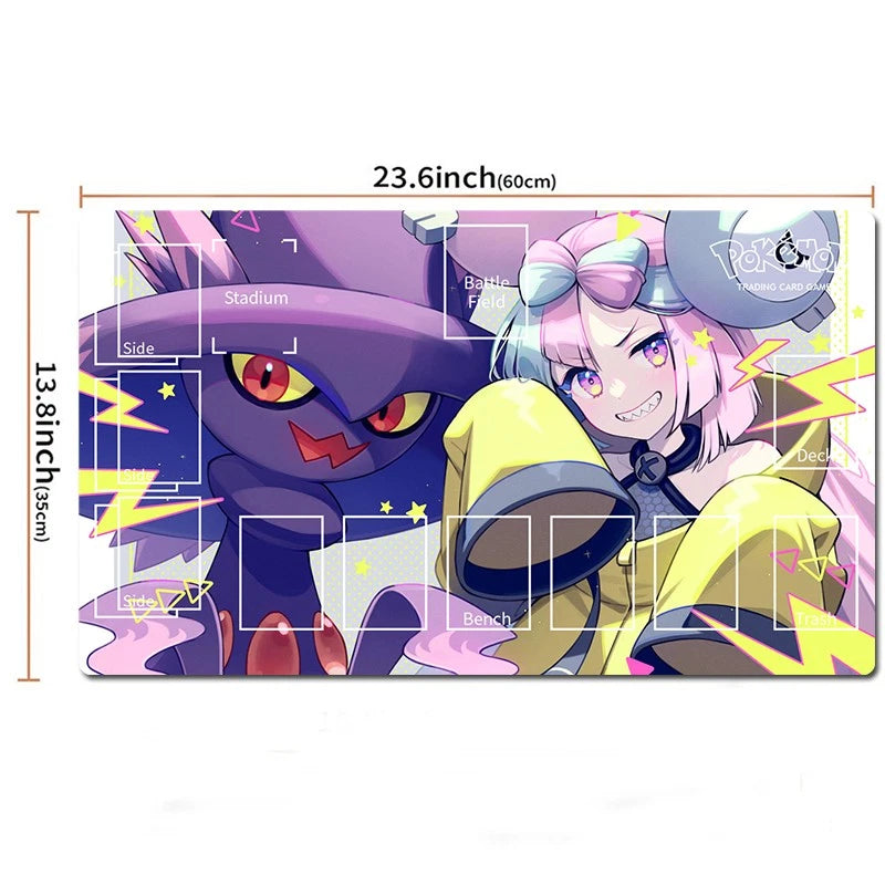 Lono Being Paired with Her Mismagius Pokemon Playmat Card Game TCG CCG Deskmat Mousepad