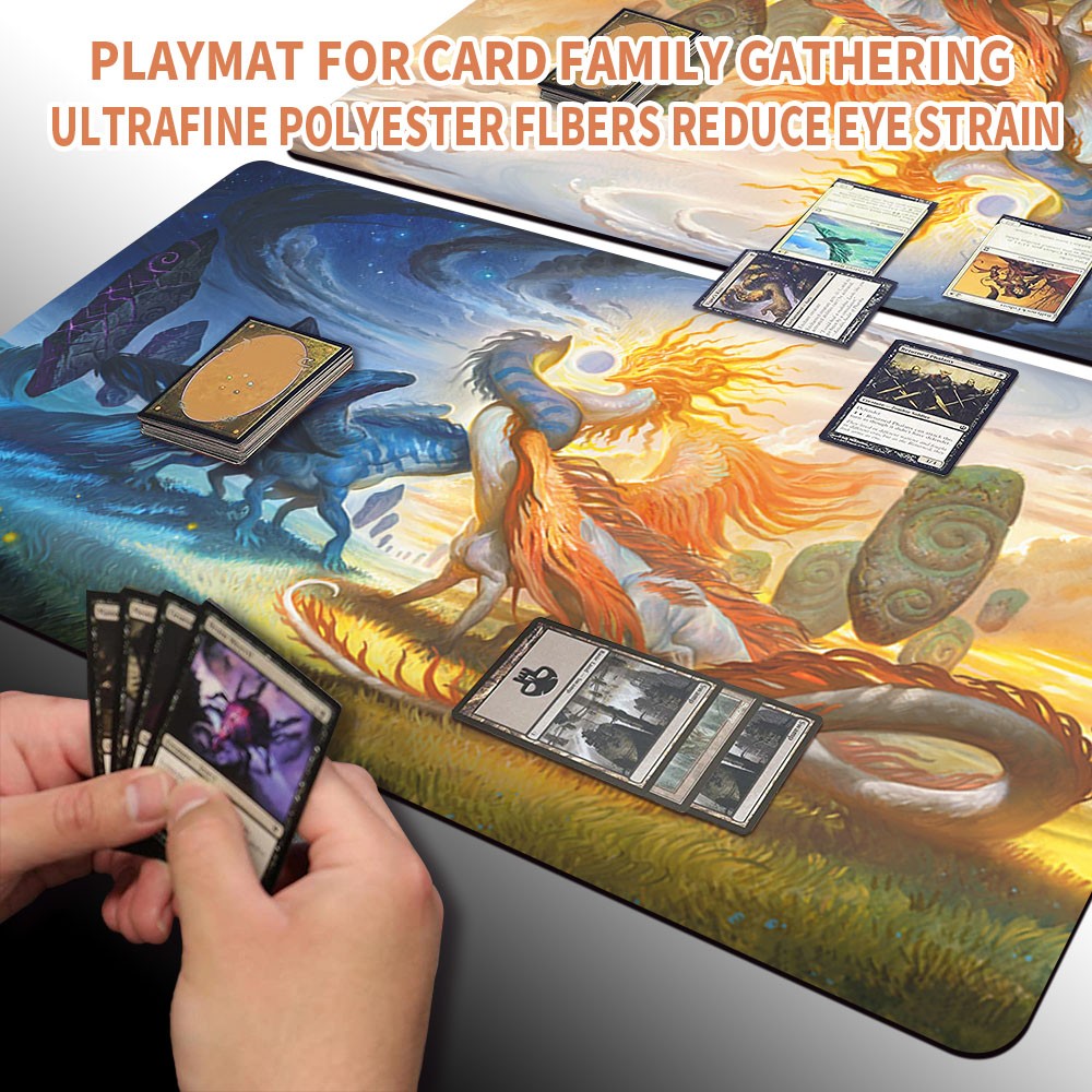 CELESTIAL REUNION - MTG Playmat | TCG CCG Card Game Mat | Non-Slip Base