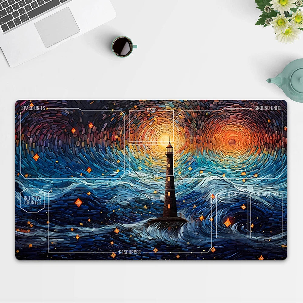 Playmat Lighthouse TCG Starwars : Unlimited Trading Card Game Play Mat Free Bag