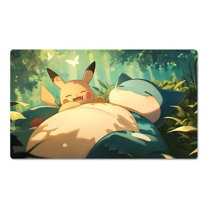 Snorlax Pikachu Board Game Pokemon Playmat Card Play Mat TCG CCG Pad Mousepad