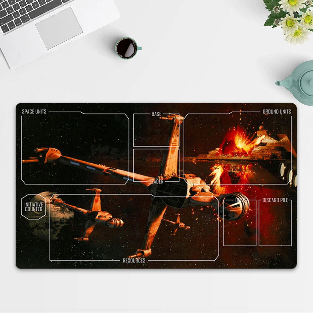 Playmat B-wing starfighter TCG Starwars : Unlimited Trading Card Game Free Bag