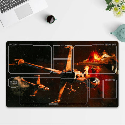 Playmat B-wing starfighter TCG Starwars : Unlimited Trading Card Game Free Bag