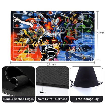 Gundam Playmat Suitable for GCG , includes Storage Bag, 24 x 14 inches (73300)