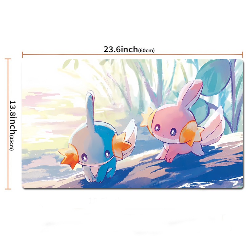 Mudkip Wooper Pokemon Table Playmat PTCG TCG CCG Play Pad Trading Card Game Mat