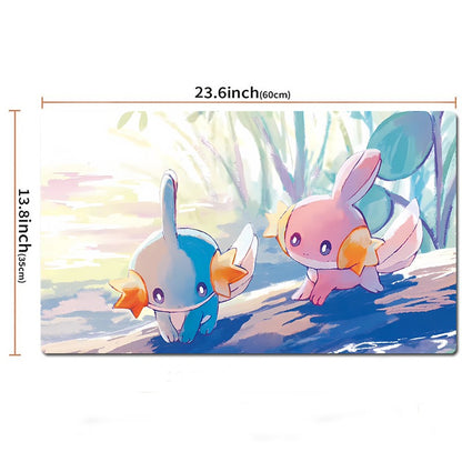 Mudkip Wooper Pokemon Table Playmat PTCG TCG CCG Play Pad Trading Card Game Mat