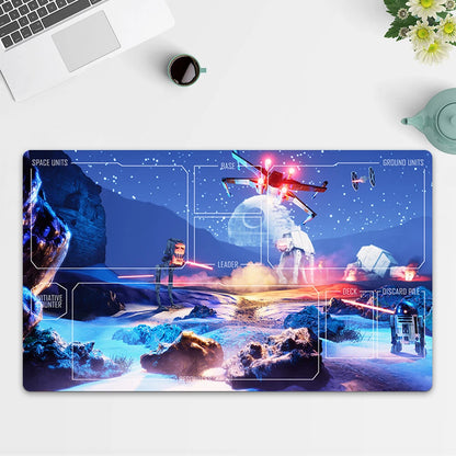 Playmat SW Battle TCG Starwars : Unlimited Trading Card Game Play Mat Free Bag