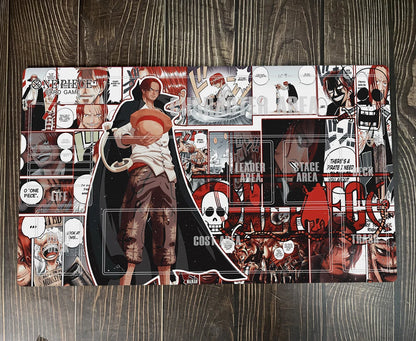 One Piece OPCG TCG CCG Playing Pad Shanks Duel Playmat Trading Card Game Deskmat Mousepad