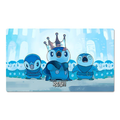 Piplup Board Game Pokemon Playmat TCG CCG Gaming Play Pad Trading Card Game Mat