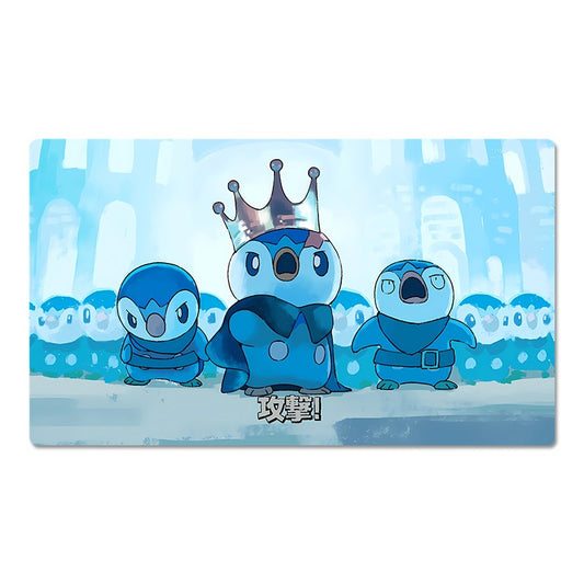 Piplup Board Game Pokemon Playmat TCG CCG Gaming Play Pad Trading Card Game Mat