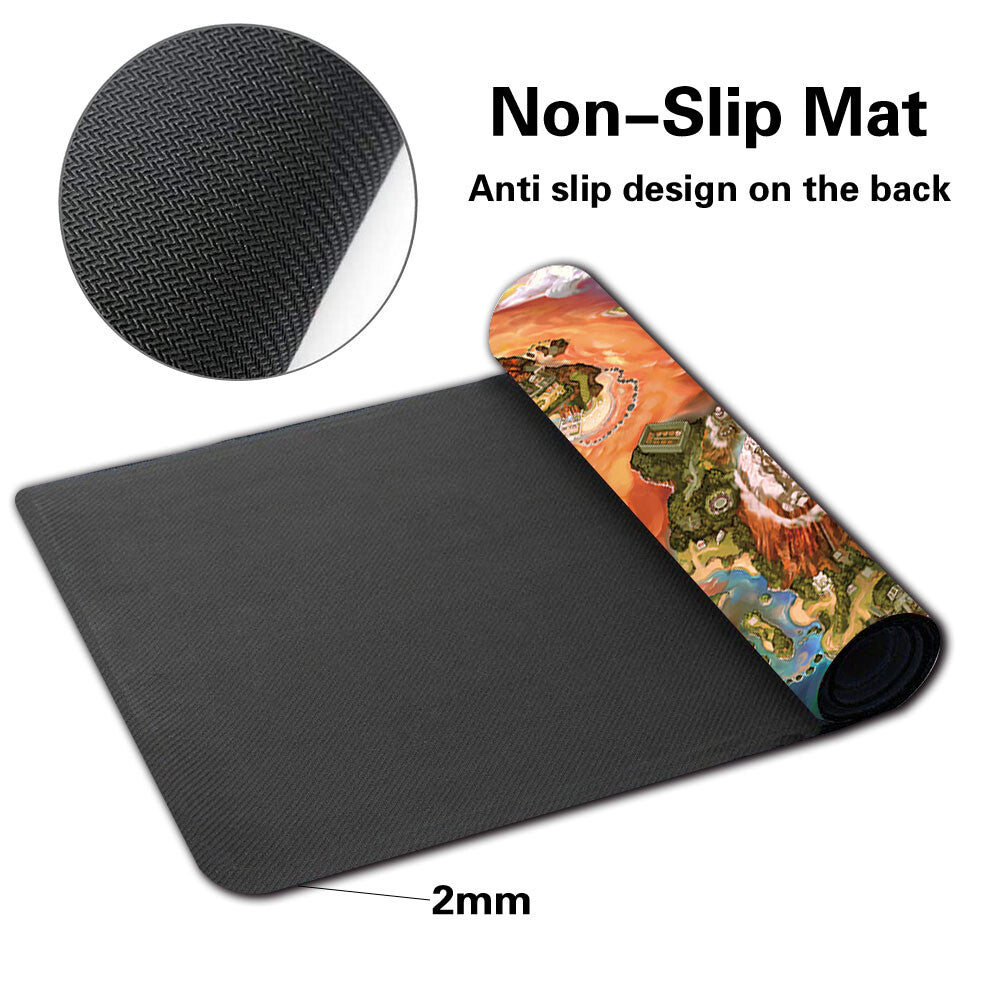 865082 - Board Game Pokemon Map Playmat Games Mousepad Play Mat of TCG