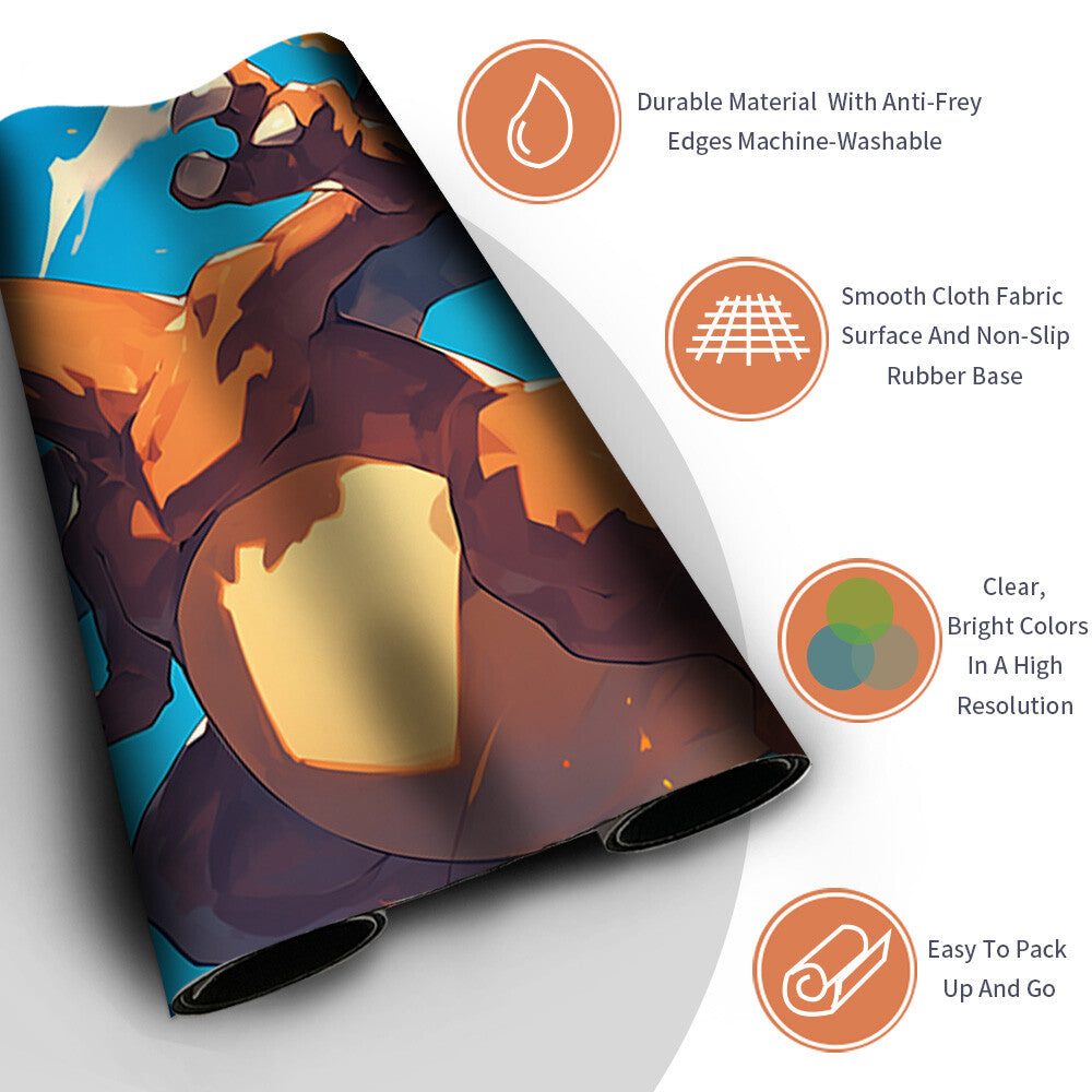New Pokemon Charizard Playmat Stitched Edge with | Pokemon TCG Playmat Stitched Edge | 1351898