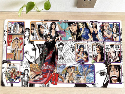 One Piece OPCG TCG CCG Nico Robin Duel Playmat Trading Card Game Mat Play Pad Mousepad Deskmat