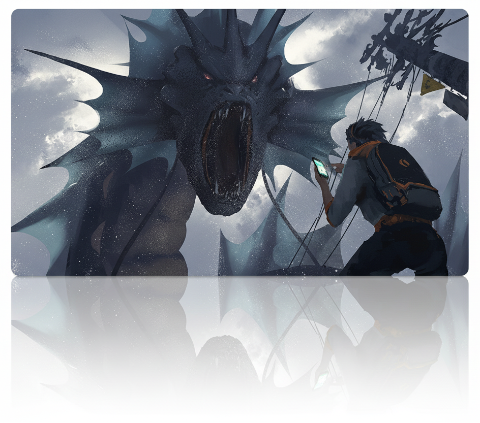Gyarados Pokemon Table Playmat PTCG TCG CCG Play Pad Trading Card Games Mat