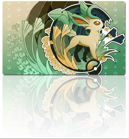 Leafeon Board Game Pokemon Table Playmat TCG CCG Play Mat Gaming Play Mouse Pad