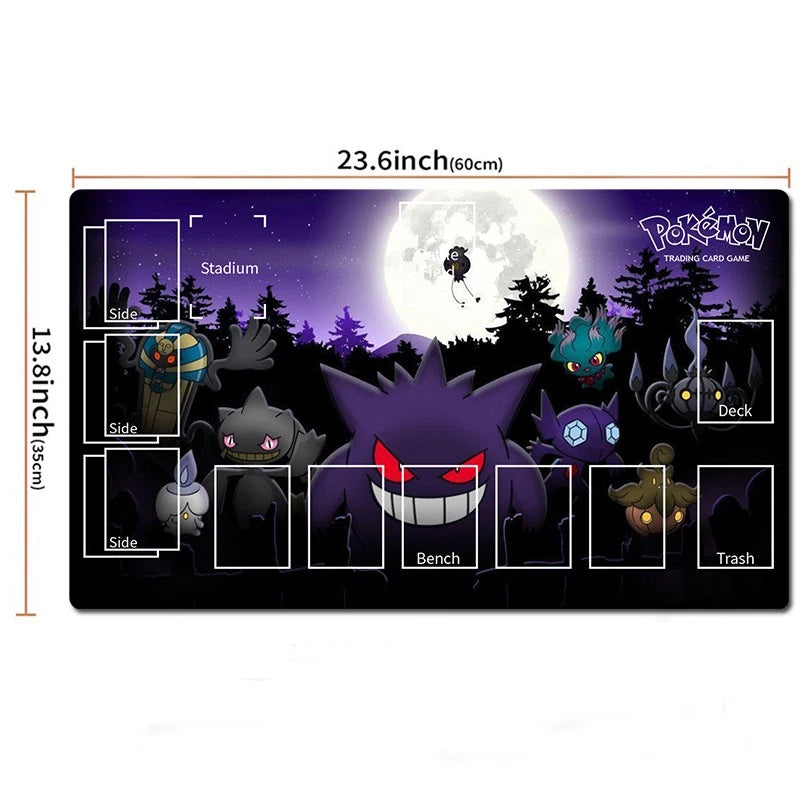 Gengar Board Card Game Pokemon Playmat TCG CCG PTCG Trading Deskmat Mousepad