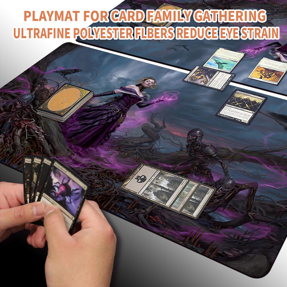 Liliana, Death Mage - Magic The Gathering MTG Playmat TCG CCG MTG Playmat Stitched Edge