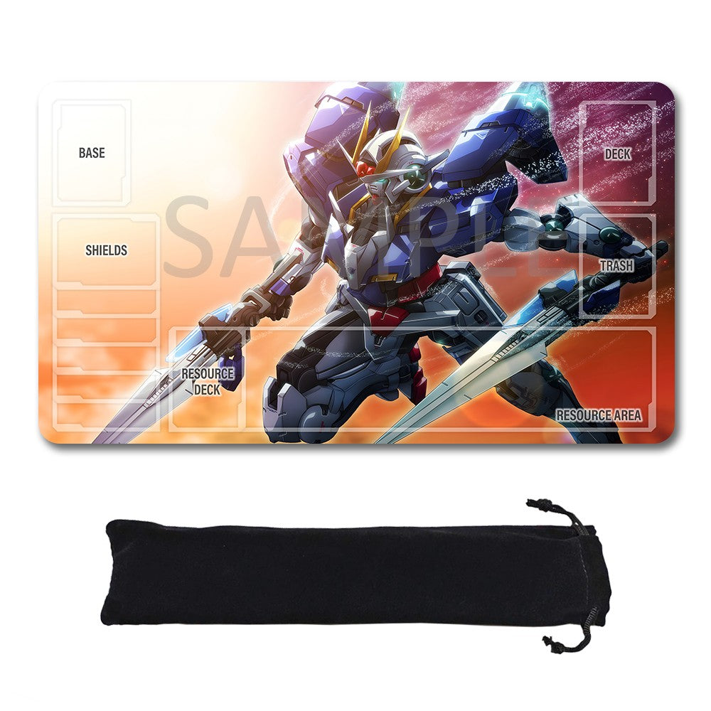 Gundam Playmat Suitable for GCG , includes Storage Bag, 24 x 14 inches (50830)