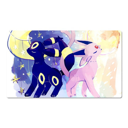 Umbreon Espeon Pokemon Table Playmat PTCG TCG CCG Play Pad Trading Card Game Mat
