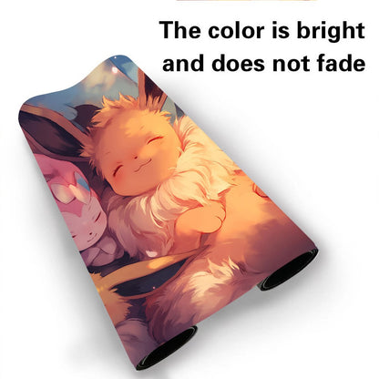 Eevee& Evolutions Board Game Pokemon Playmat Card Play Mat TCG CCG Pad Mousepad