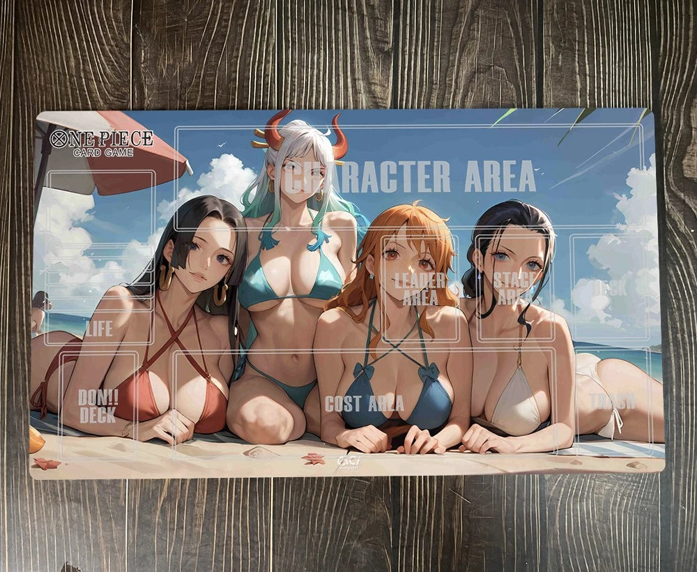 One Piece O-P Girl Boa Yamato Nami Robin OPCG TCG CCG Table Mousepad Playmat Trading Card Game Deskmat
