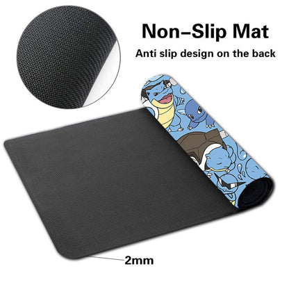 Squirtle Blastoise Wartortle Pokemon Playmat TCG CCG Mat Gaming Pad Mousepad