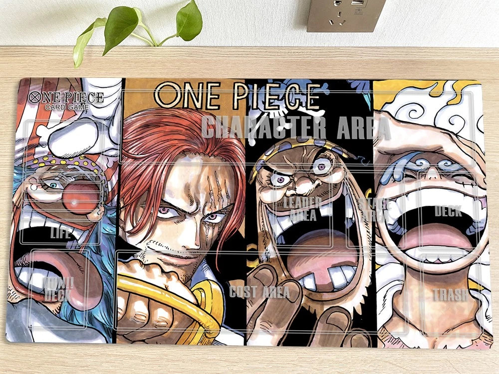 One Piece Four Emperors Table Playmat CCG OPCG Play Mat Trading Card Game Pad Mousepad Deskmat