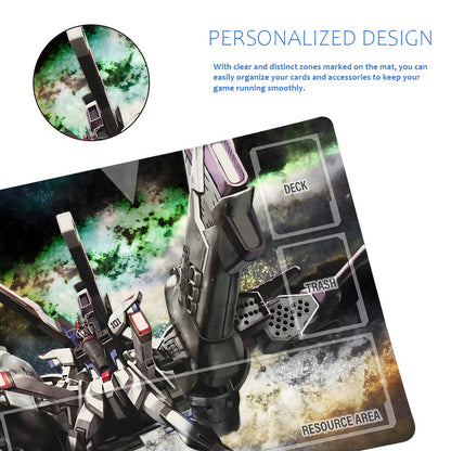 Gundam Playmat Suitable for GCG , includes Storage Bag, 24 x 14 inches (226500)