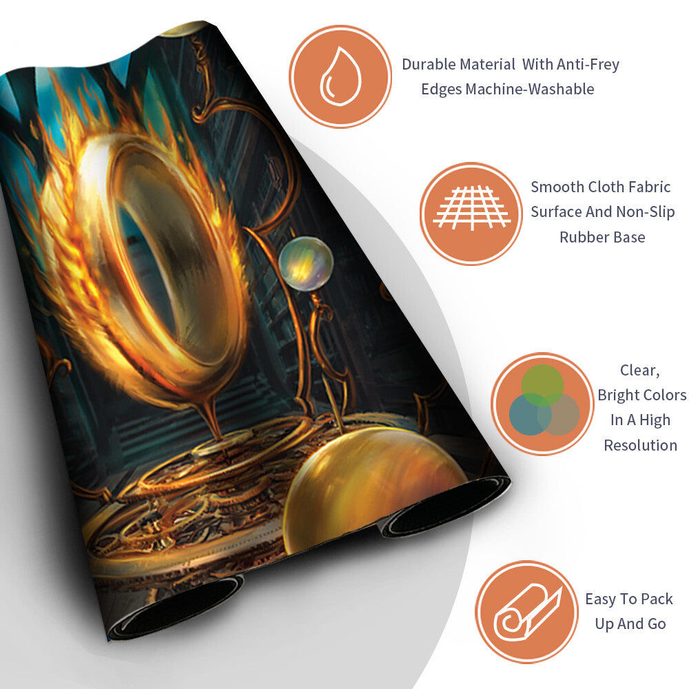 SOL RING - Magic The Gathering MTG Playmat TCG CCG MTG Playmat Stitched Edge