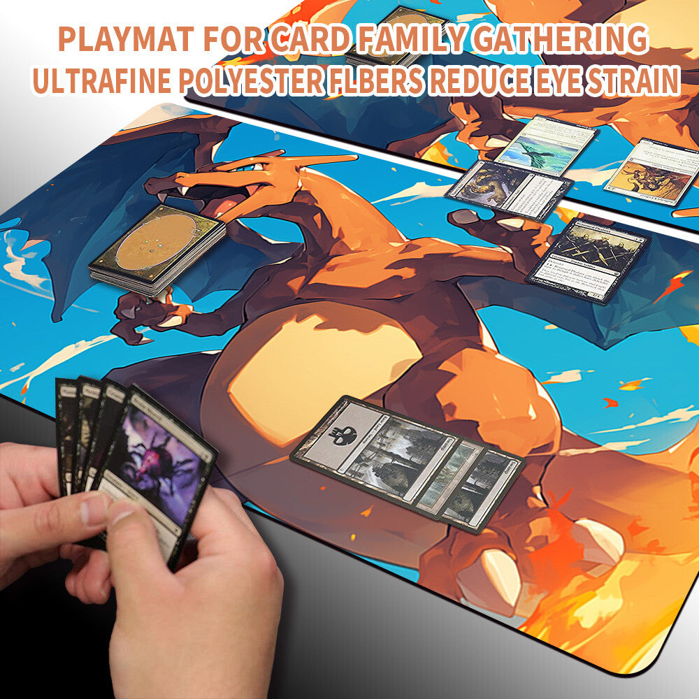 New Pokemon Charizard Playmat Stitched Edge with | Pokemon TCG Playmat Stitched Edge | 1351898