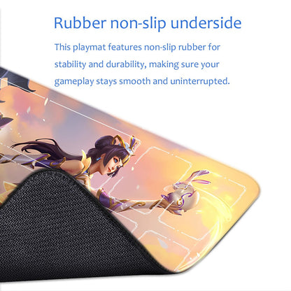 LUX - League Of Legends Riftbound Playmat 24x14 in + Free Storage Bag