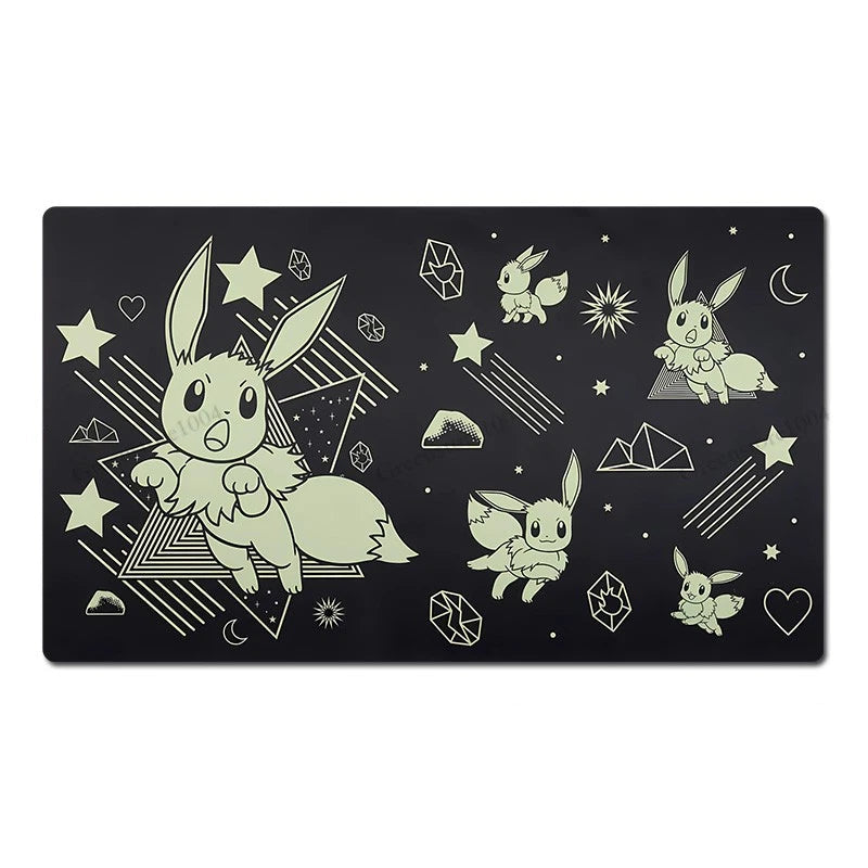 Eevee Board Game Pokemon Table Playmat PTCG TCG CCG Mat Play Pad Mousepad