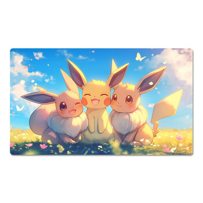 Eevee Pikachu Board Game Pokemon Table Playmat Play Mat TCG CCG Pad Mousepad