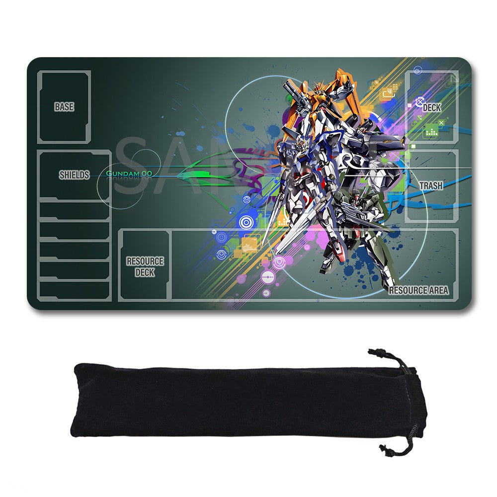 Gundam Playmat Suitable for GCG , includes Storage Bag, 24 x 14 inches (226518)